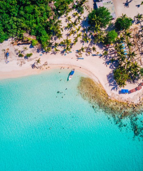 Saona,Island,In,Dominican,Republic,Aerial,Drone